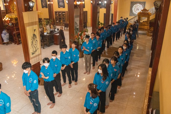 Chùa Hòa Phúc: Sinh viên trường đại học Giao Thông Vận Tải – Hà Nội về chùa sinh hoạt